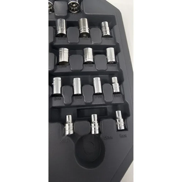 Vintage Alltrade 50 Pc SAE & Metric Socket Set New In Case - Picture 7 of 12